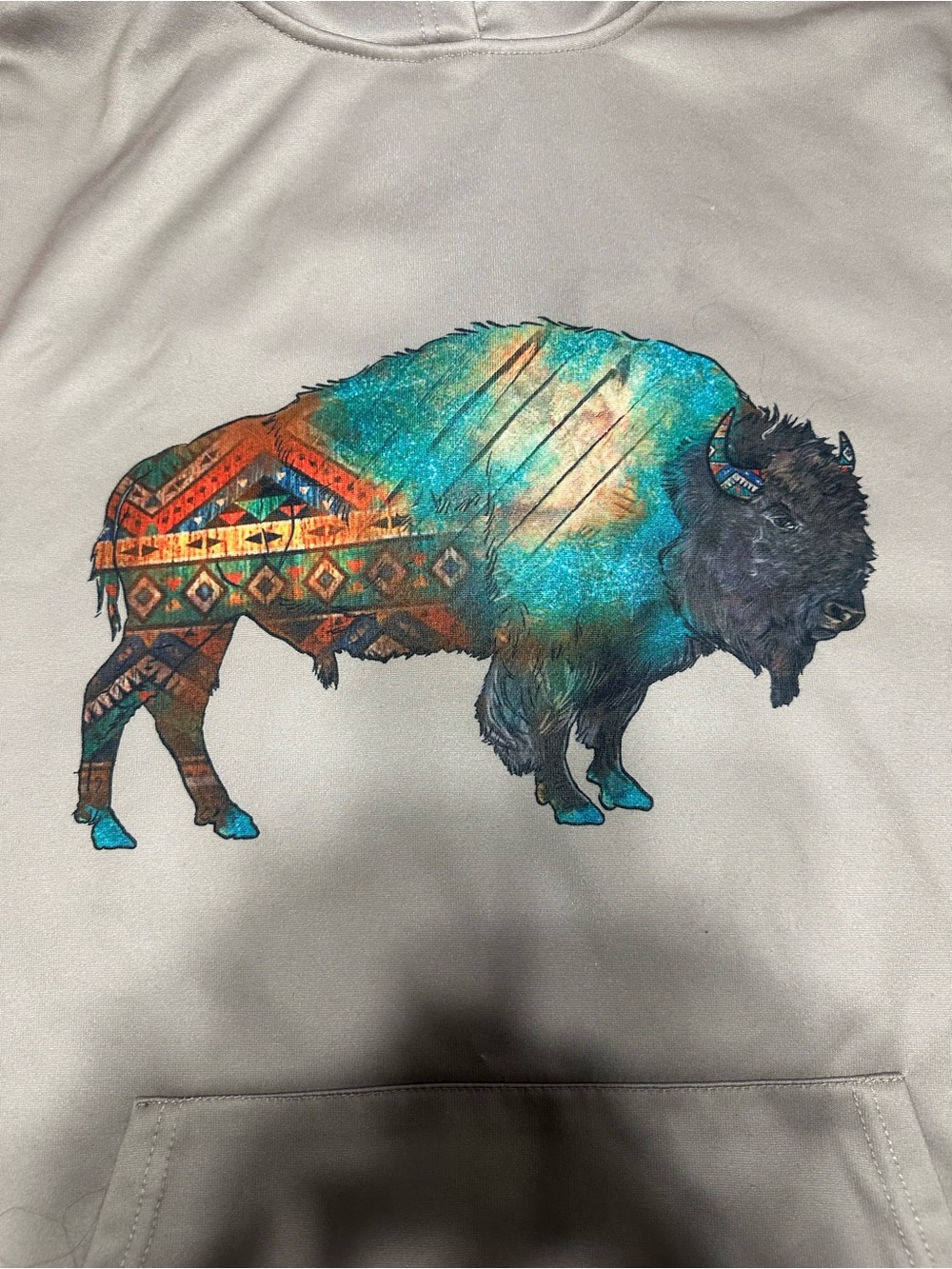 Rowdy Crowd Clothing Boutique Buffalo Print Hoodie Women’s Size M